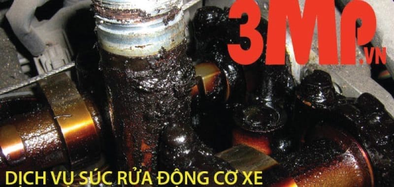 Súc rửa động cơ xe máy